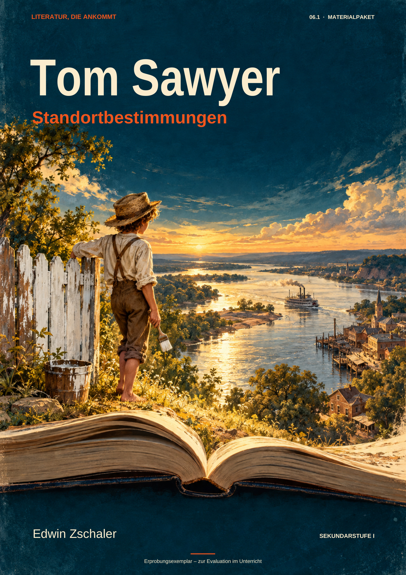 Tom Sawyer – Standortbestimmungen 1.1: Cover; öffnet die Materialproben.